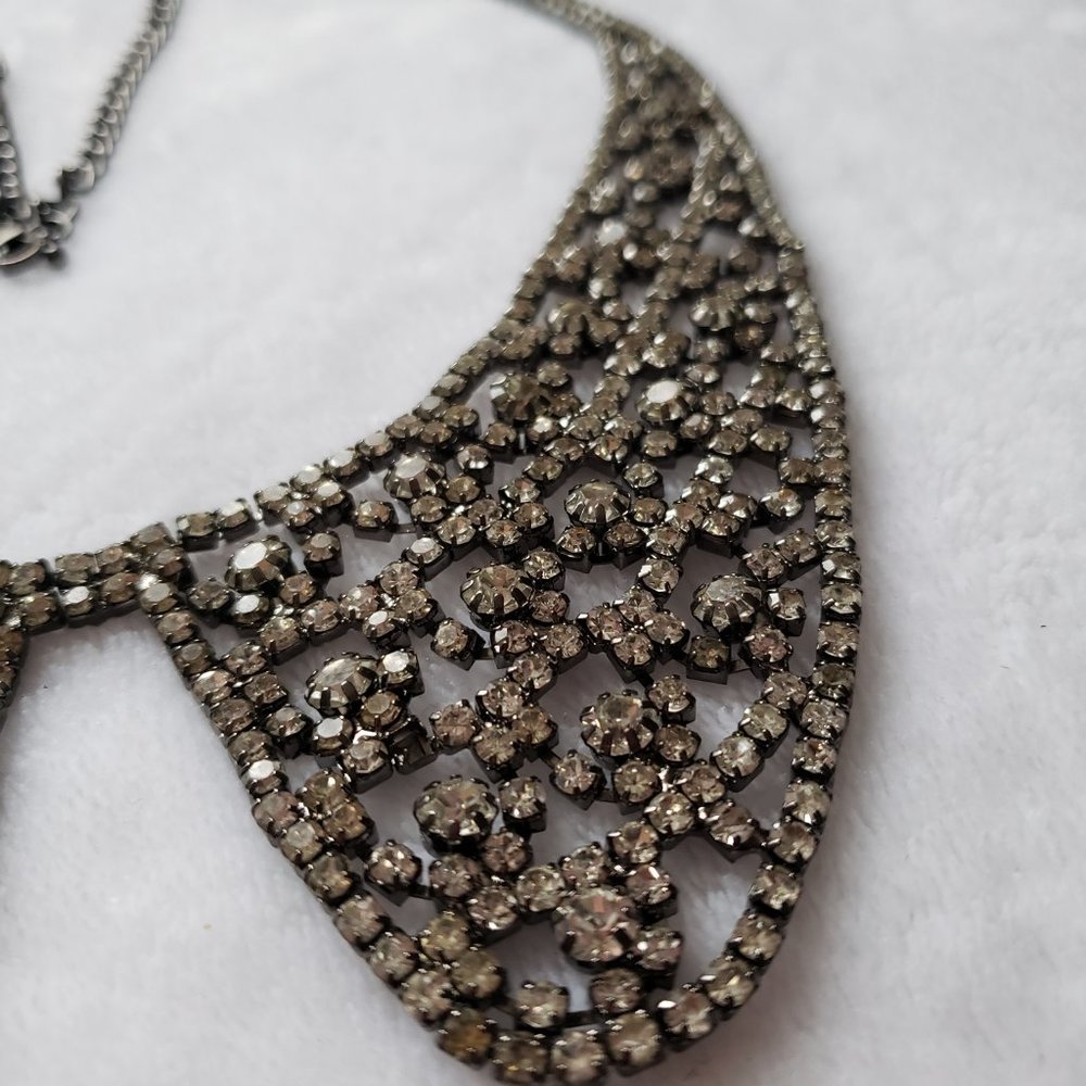 Rhinestone Collared Necklace - image 4